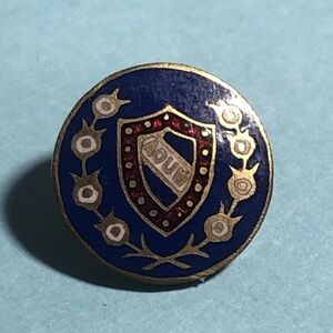 AOUW , Ancient Order of United Workmen Vintage Lapel Pin